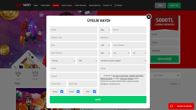 Youwin Casino’da Nasıl Hesap Açabilirim? – Youwin Casino Güvenilir mi?